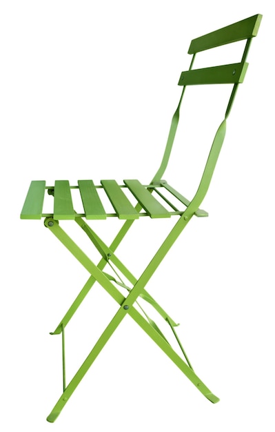 Photo chaise pliante vert