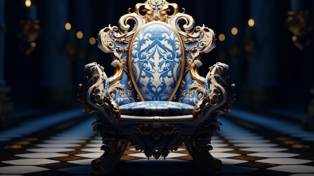 chaise royale HD 8K fond d'écran Stock Photographic Image