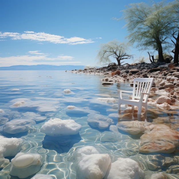 chaises dans l'eau