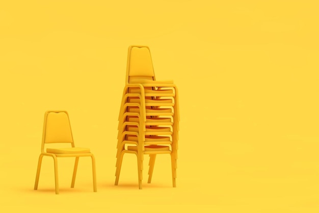 Chaises jaunes