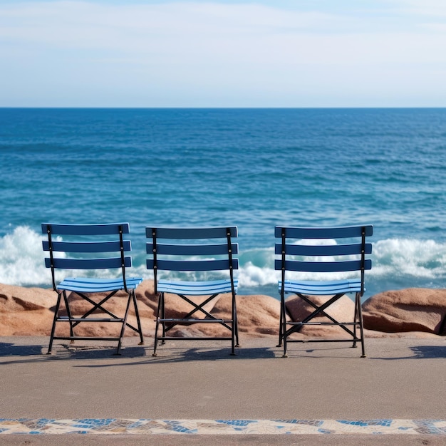 Chaises sur les rives