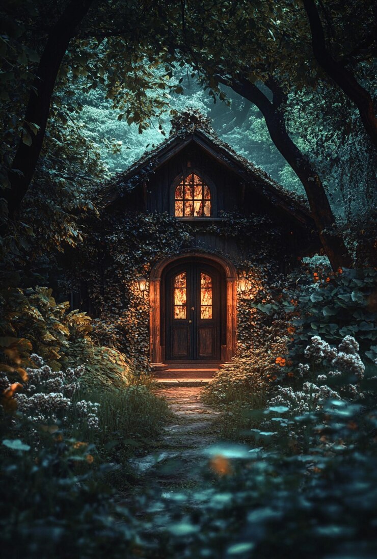 Le chalet enchanté de la forêt