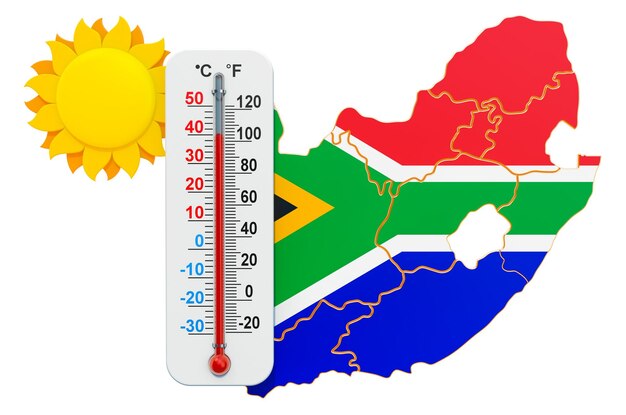 La chaleur en Afrique du Sud concept de rendu 3D