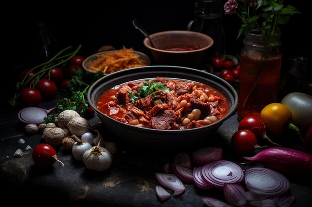 La chaleur du pozole dans chaque bol