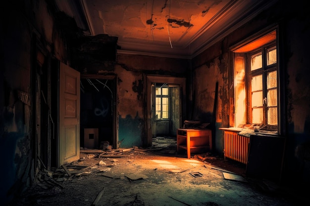 Chambre abandonnée