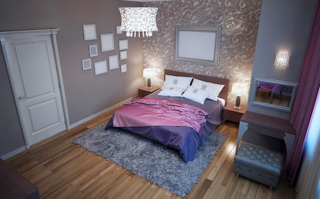 Chambre Avantgarde en couleur grise tendance