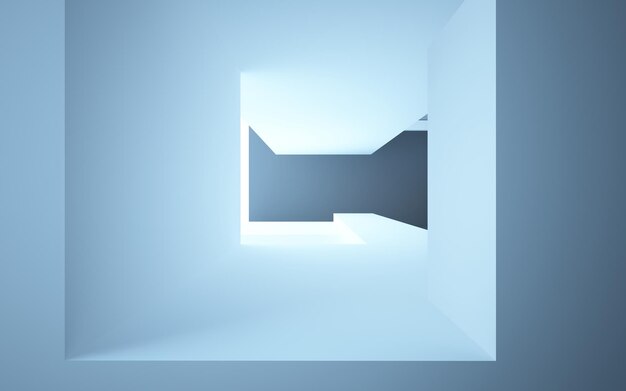 Photo une chambre bleue avec une lumière au mur et une fenêtre qui dit 