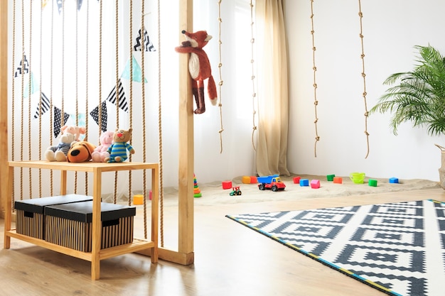 Chambre en bois pour enfants