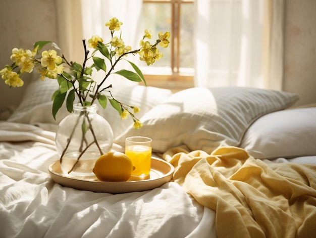 Chambre confortable avec fenêtres