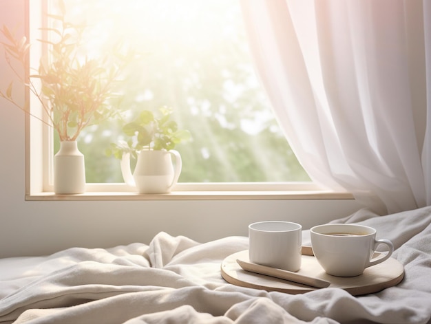 Chambre confortable avec fenêtres