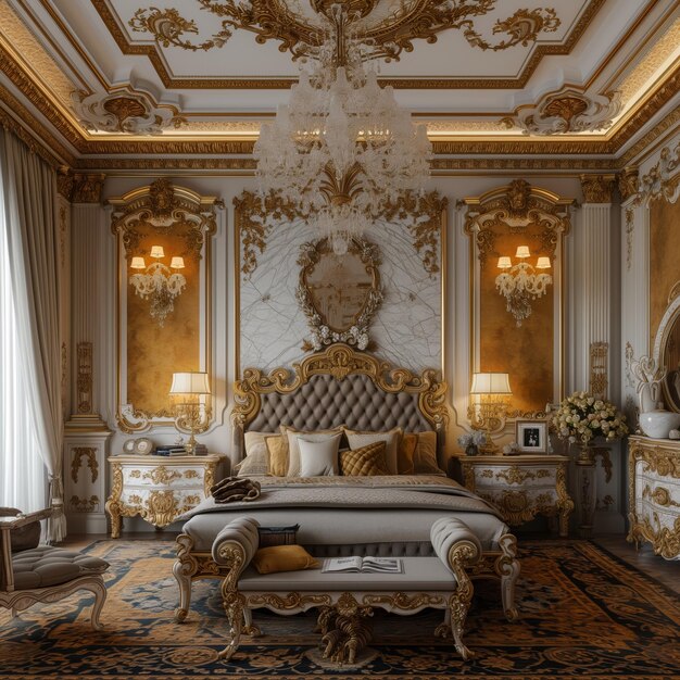 Chambre à coucher baroque