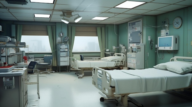 Une chambre dans une photo d'hôpital