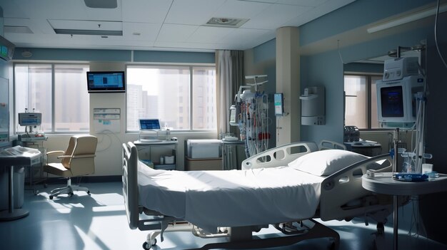 Photo une chambre dans une photo d'hôpital