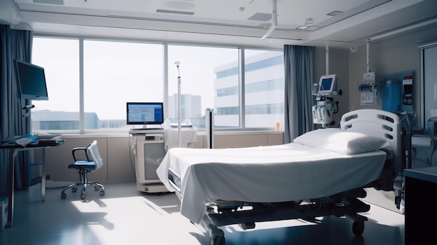 Une chambre dans une photo d'hôpital