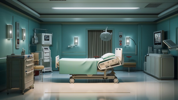 Une chambre dans une photo d'hôpital