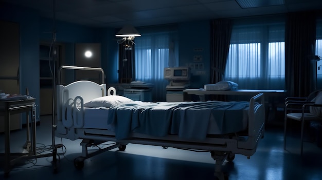 Une chambre dans une photo d'hôpital