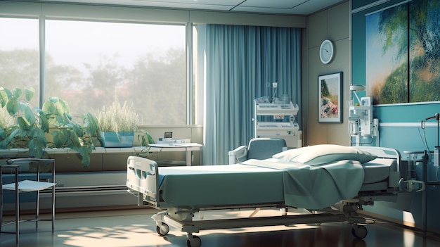 Une chambre dans une photo d'hôpital