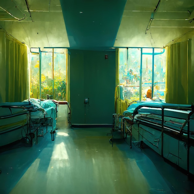 chambre d'hôpital lumineuse