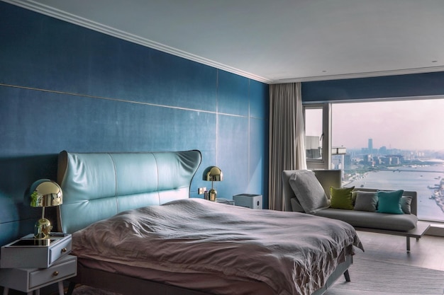 Chambre de luxe avec vue sur la ville