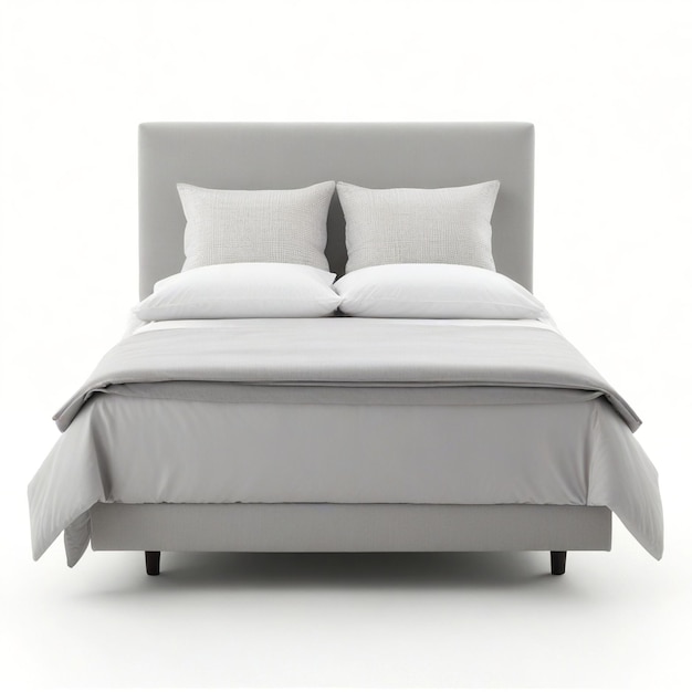 Chambre minimaliste moderne avec un lit élégant
