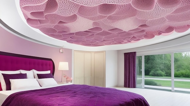 Une chambre avec un plafond métamorphe personnalisable