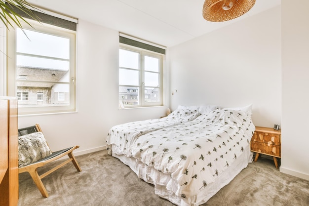 Chambre spacieuse dans un appartement moderne