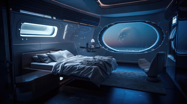 Une chambre avec vue sur l'espace