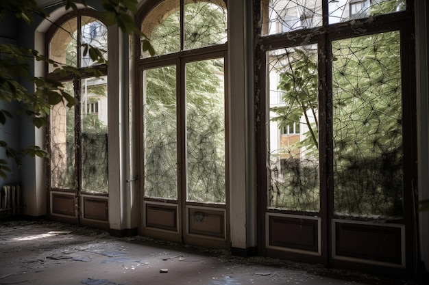 Une chambre avec vue sur l'extérieur