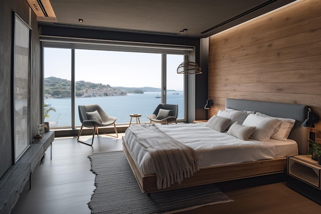 Une chambre avec vue sur la mer