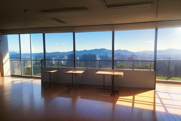 Une chambre avec vue sur les montagnes