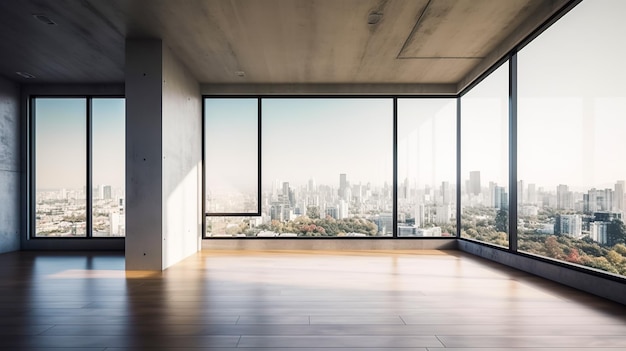 Une chambre avec vue sur la ville