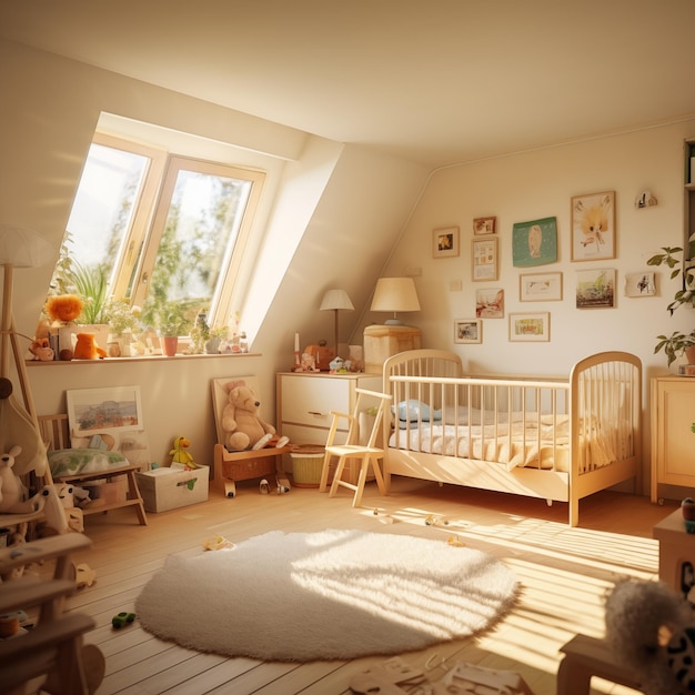 Chambres à coucher pour enfants, jouets pour enfants, bébés