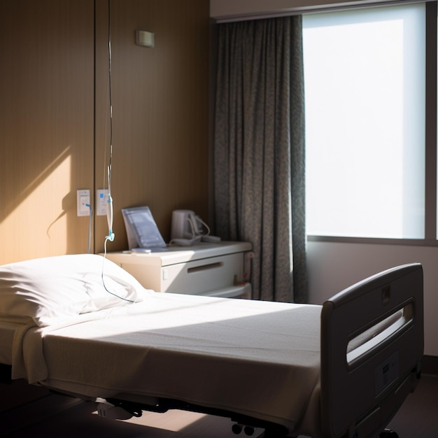 Chambres de patients confortables avec éclairage naturel