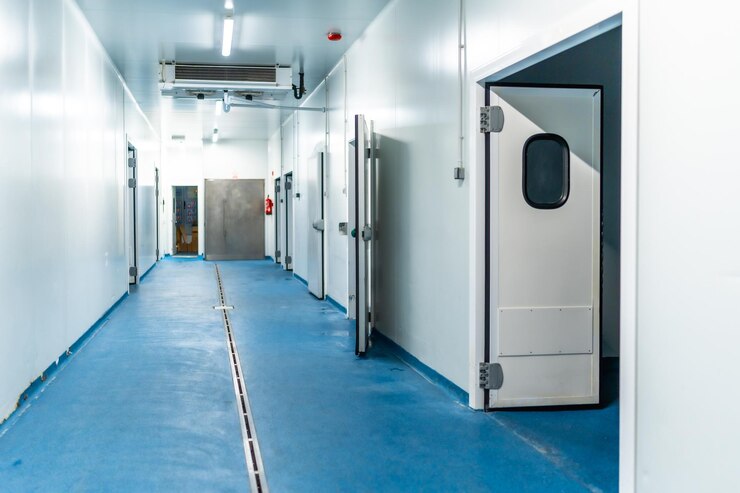 Photo chambres réfrigérées d'une industrie de transformation de la viande