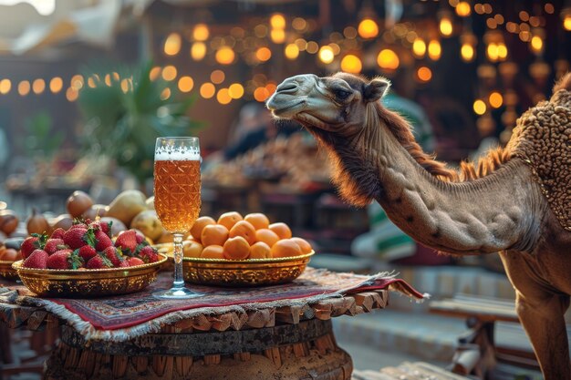 Le chameau est un symbole du sacrifice rituel islamique de l'Aïd al-Adha le symbole de l'Eid al-Addha ou Eid ul-Kabir