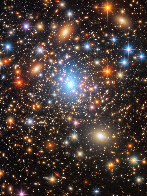 Photo un champ dense d'étoiles dans l'espace