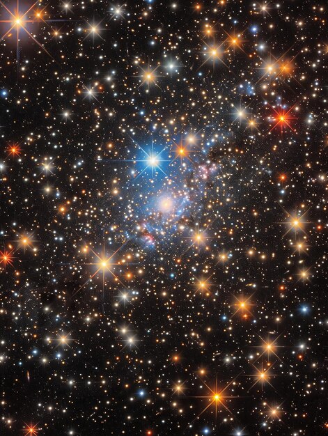 Photo un champ dense d'étoiles dans l'espace