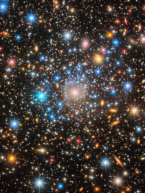 Photo un champ dense d'étoiles dans l'espace