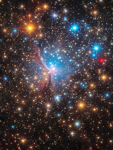Photo un champ dense d'étoiles dans l'espace