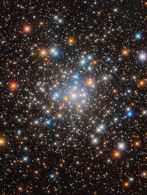 Photo un champ dense d'étoiles dans l'espace