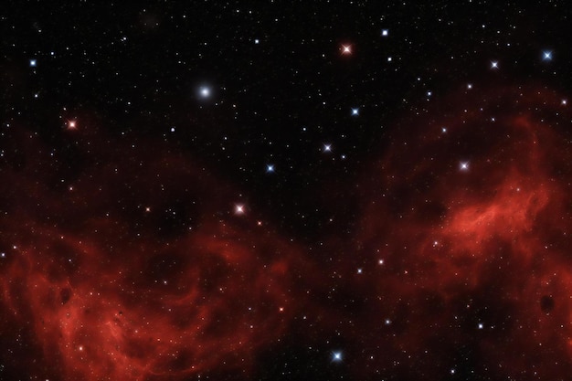 Photo un champ d'étoiles dans l'espace une nébuleuse et une congestion de gaz
