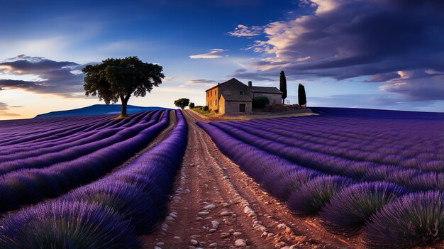 Photo un champ de fleurs colorées