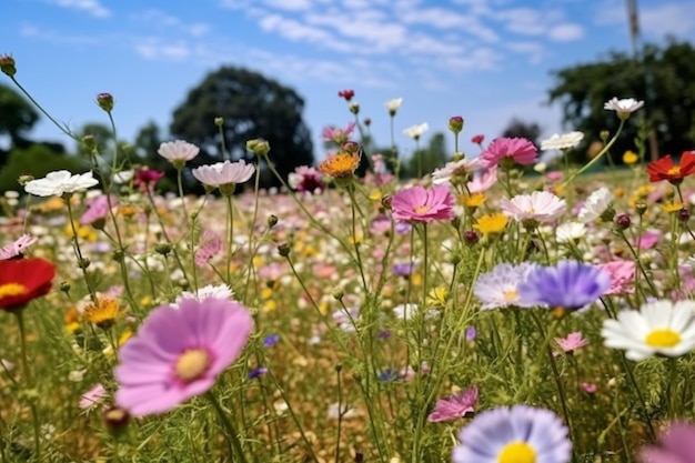 champ de fleurs