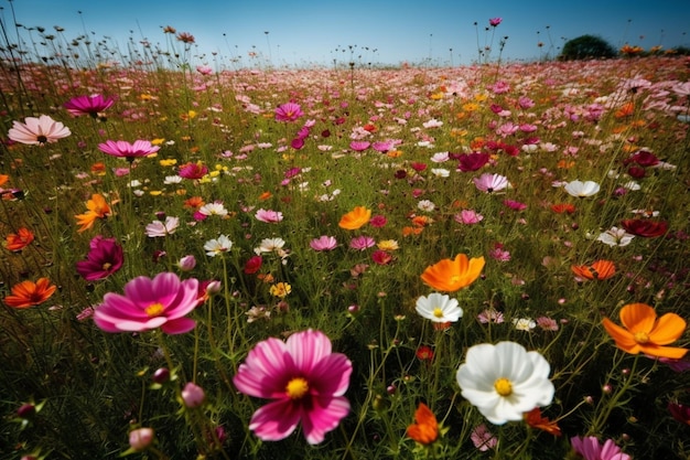 champ de fleurs