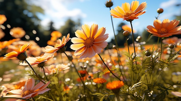 champ de fleurs