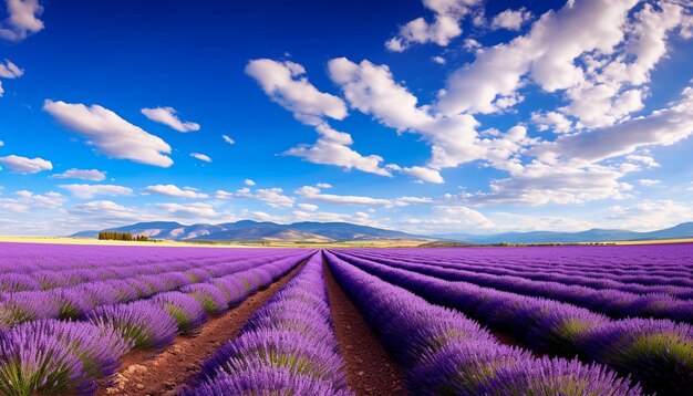 Champ de lavande à Valensole, en Provence, en France