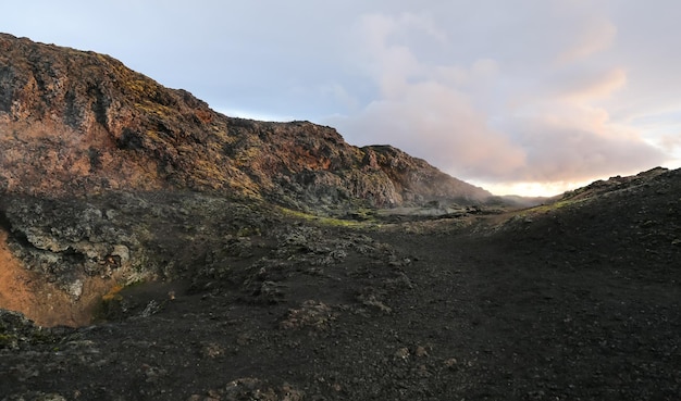 Champ de lave de Leirhnjukur en Islande