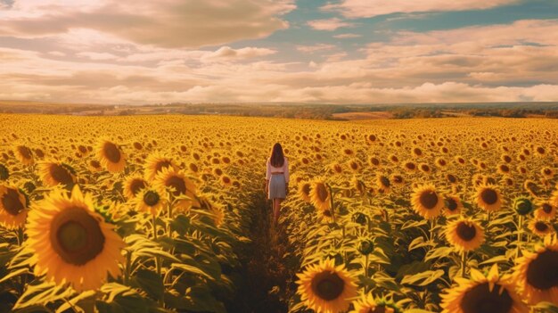 champ de tournesol