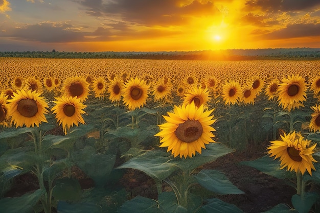 champ de tournesol