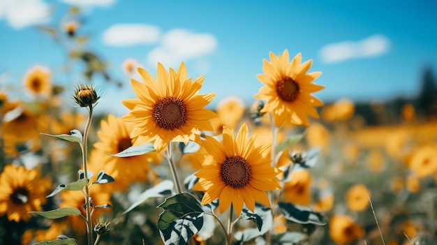 champ de tournesol